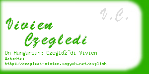 vivien czegledi business card